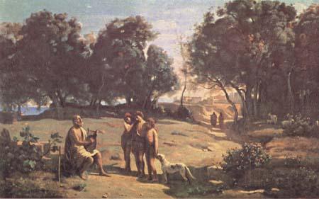 Jean Baptiste Camille  Corot Homere et les bergers (mk11)